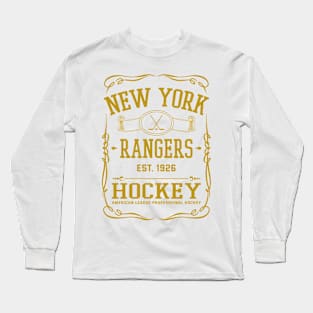 Vintage Rangers Hockey Long Sleeve T-Shirt